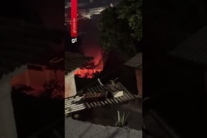 Porteiro salva esposa e quatro filhas após explosão de botijão de gás incendiar casa em Vitória