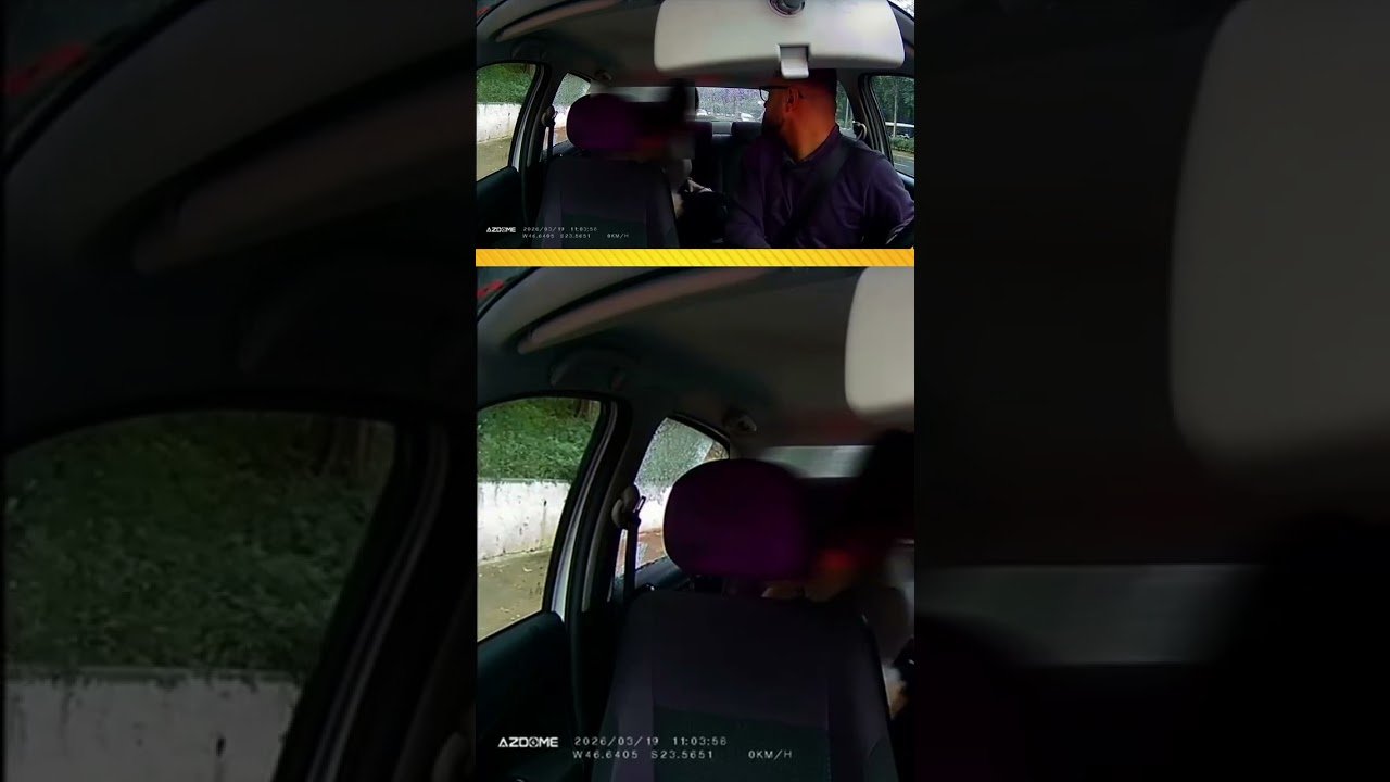 Veja a agilidade do ladrão ao roubar celular de passageira de UBER em São Paulo!