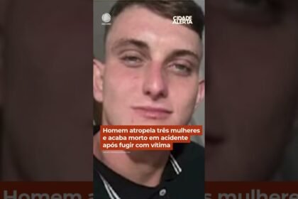 Homem atropela três mulheres e acaba morto em acidente após fugir com vítima
