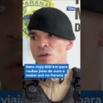 Neto viaja 600 km para roubar joias de ouro e matar avô no Paraná