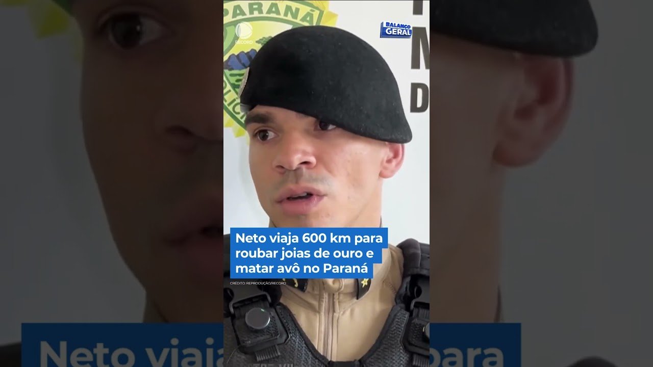 Neto viaja 600 km para roubar joias de ouro e matar avô no Paraná