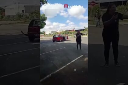 CANDIDATA PERDE CONTROLE DO CARRO E ATROPELA QUATRO EM EXAME DE CNH!