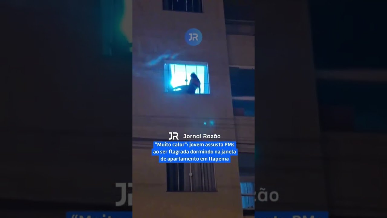 Muito calor”: jovem assusta PMs ao ser flagrada dormindo na janela de apartamento em Itapema.