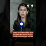 Veja a revolta da mãe do motorista de UBER executado durante tentativa de assalto em Recife.