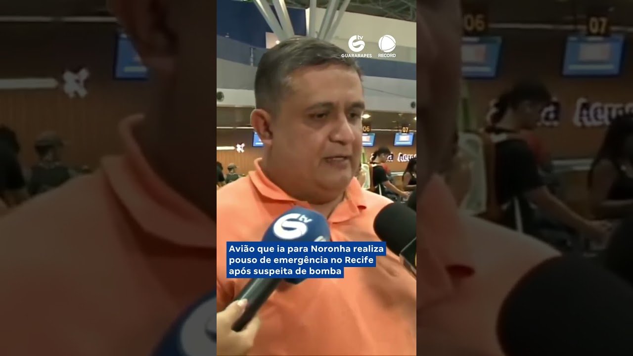 Avião que ia para Noronha realiza pouso de emergência no Recife após suspeita de bomba