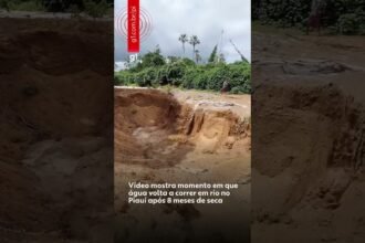 Deus é maravilhoso ! ❤️Video mostra momento em que água volta a correr em rio no Piauí