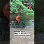 HOMEM BÊBADO CAI EM RIO E SE SALVA POR POUCO GRAÇAS A UMA ÁRVORE EM MINAS GERAIS