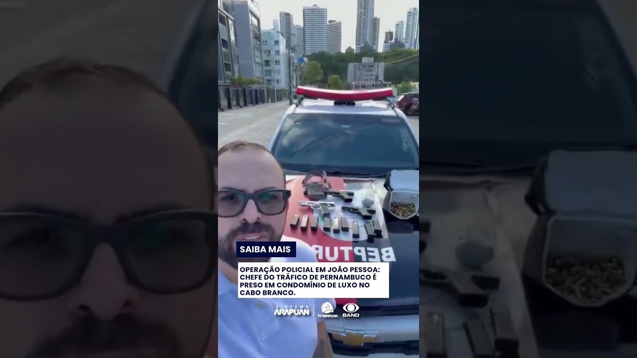 Chefe do tráfico de drogas de Pernambuco é preso na orla de Cabo Branco na Paraíba !