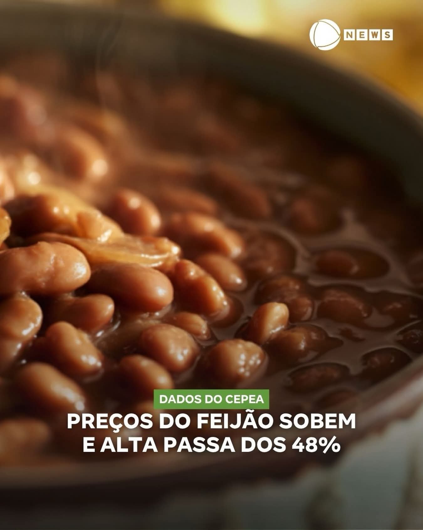 PREÇOS DO FEIJÃO SOBEM E ALTA PASSA DOS 48%