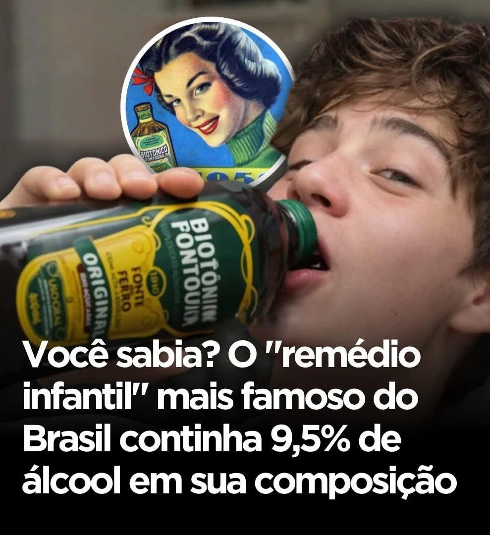 Você sabia? O “remédio infantil” mais famoso do Brasil continha 9,5% de álcool em sua composição