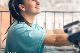 Médicos sedentários têm 2,5 vezes mais chance de não orientar pacientes sobre estilo de vida