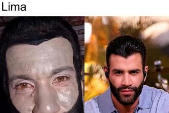 Homem gasta 3 mil reais em tatuagens no rosto para se assemelhar ao cantor Gusttavo Lima