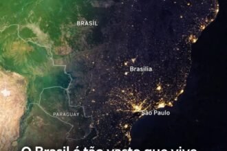 O Brasil é tão vasto que vive dois momentos ao mesmo tempo: enquanto o sol ilumina uma região, em outra a noite já começa a cair.