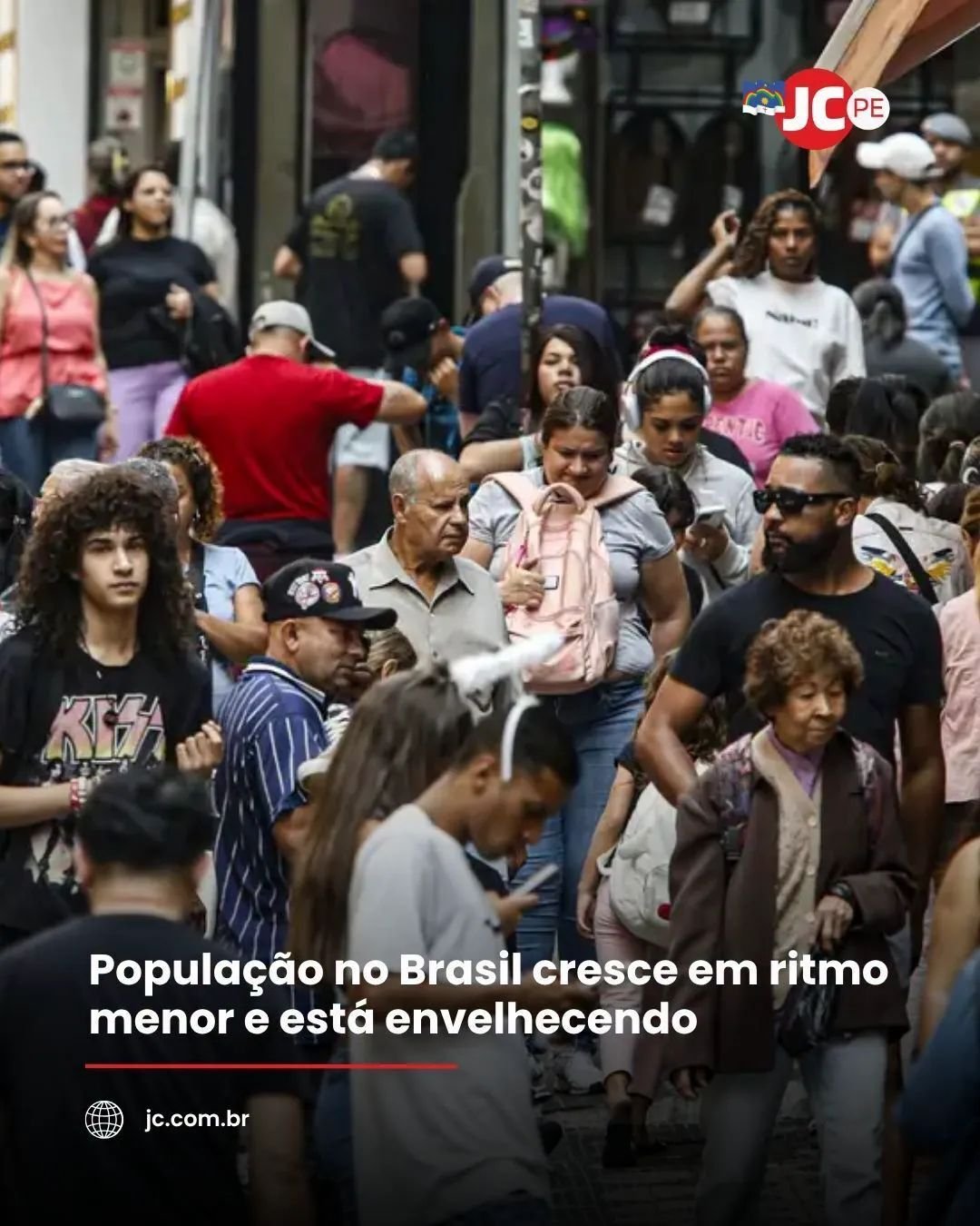 População no Brasil cresce em ritmo menor e está envelhecendo