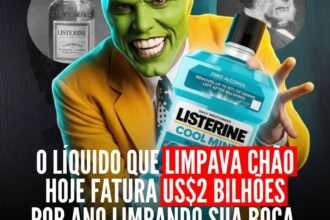 LÍQUIDO QUE LIMPAVA CHAO HOJE FATURA US BILHOES POR ANO LIMPANDO SUA BOCA.