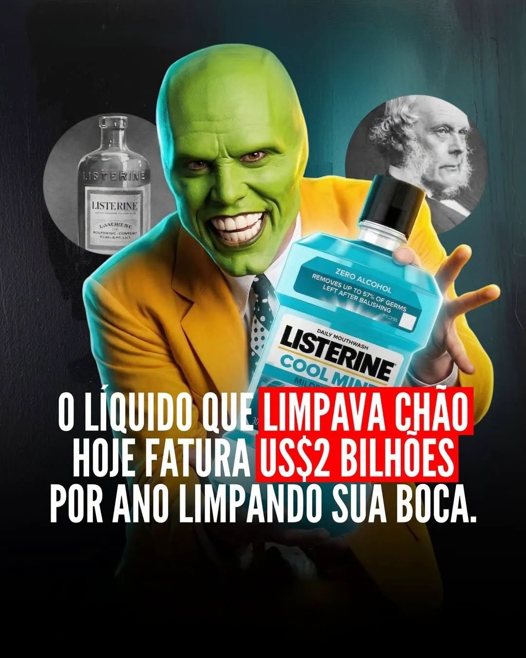 LÍQUIDO QUE LIMPAVA CHAO HOJE FATURA US BILHOES POR ANO LIMPANDO SUA BOCA.