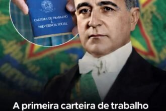 A primeira carteira de trabalho emitida no Brasil foi para o presidente Getúlio Vargas, que 1932 emitiu o documento de número 000001 em seu próprio nome