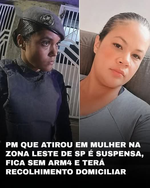 PM QUE ATIROU EM MULHER NA ZONA LESTE DE SP É SUSPENSA, FICA SEM ARM4 E TERÁ RECOLHIMENTO DOMICILIAR