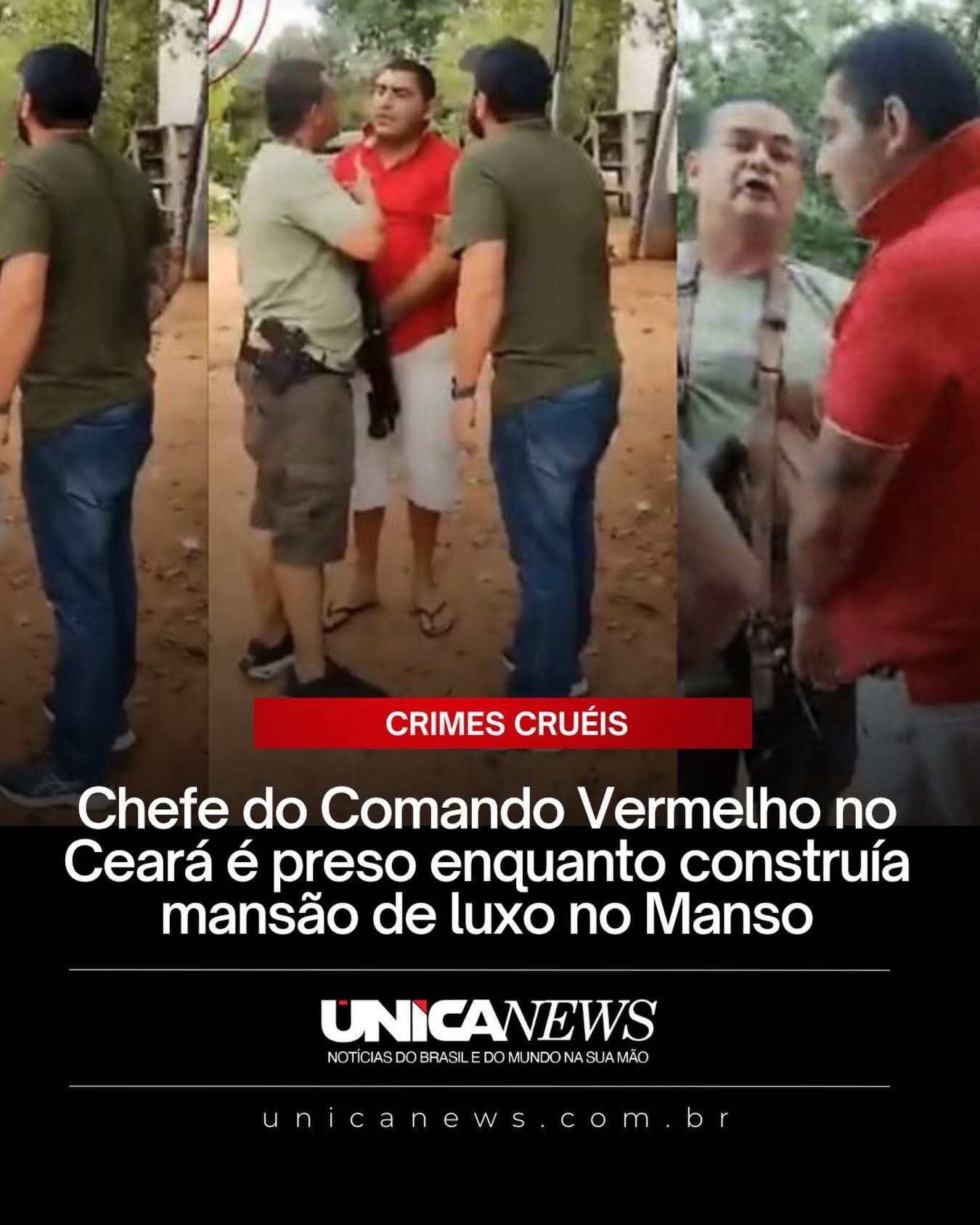 Chefe do Comando Vermelho no Ceará é preso enquanto construía mansão de luxo no Manso