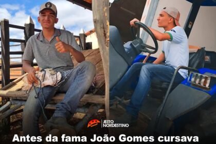 Antes da fama João Gomes cursava faculdade de agropecuária no sertão de Petrolina (PE), ele tinha o objetivo de fazer o curso para ter uma vida simples e tranquila no campo