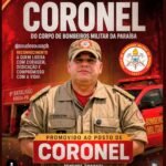 De Camaragibe para o mais alto posto do Corpo de Bombeiros Militar da Paraíba.