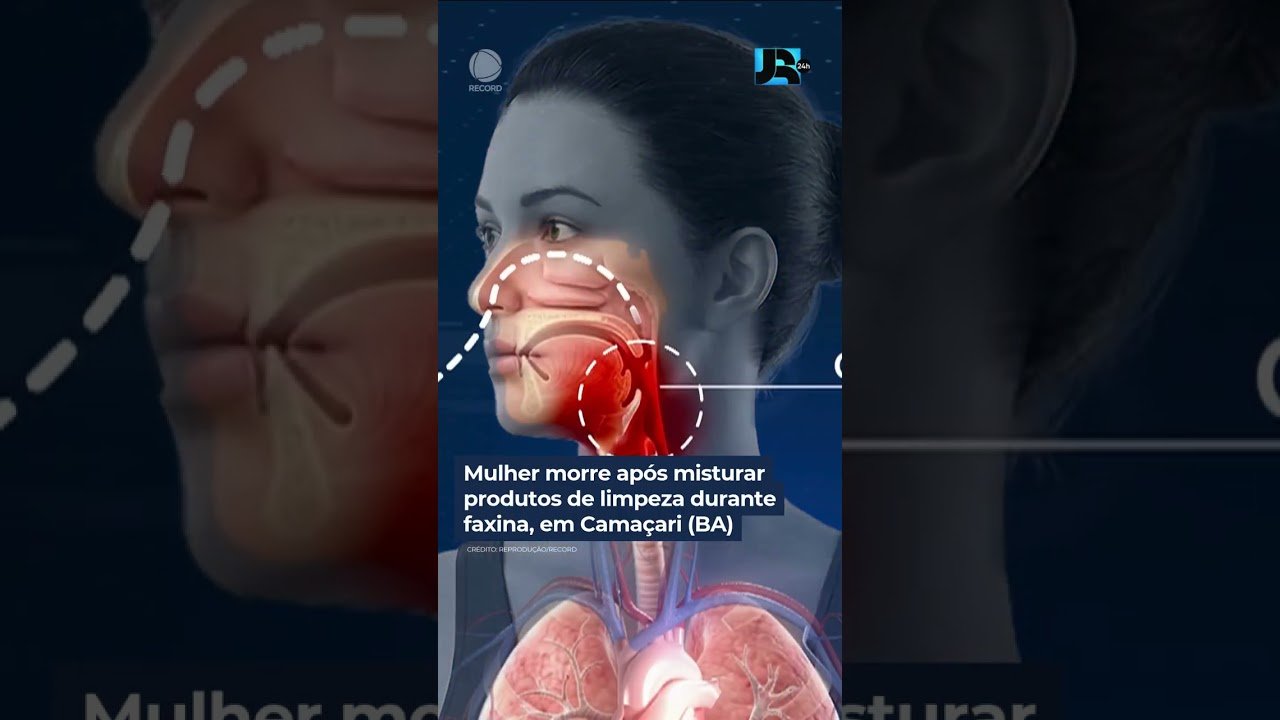 Mulher morre após misturar produtos de limpeza durante faxina, em Camaçari (BA) Mulher morre após misturar produtos de limpeza durante faxina, em Camaçari (BA)