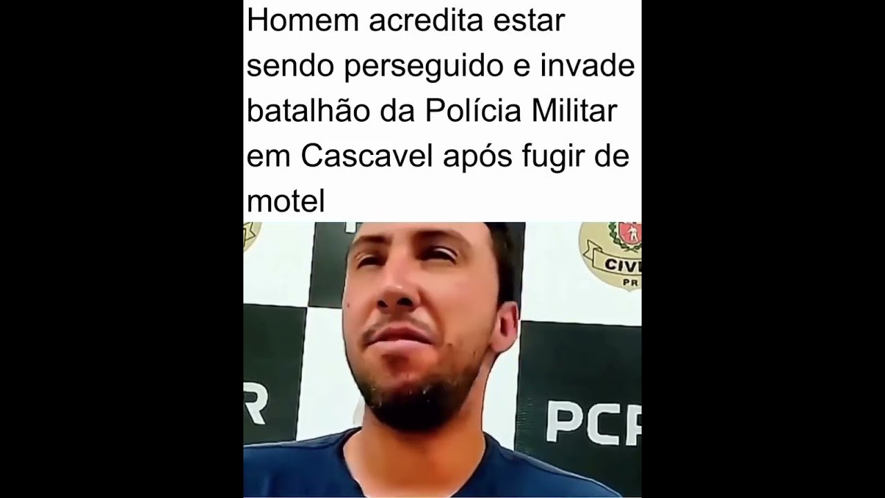 Homem acredita estar sendo perseguido e invade batalhão da Polícia Militar em Cascavel após fugir de motel