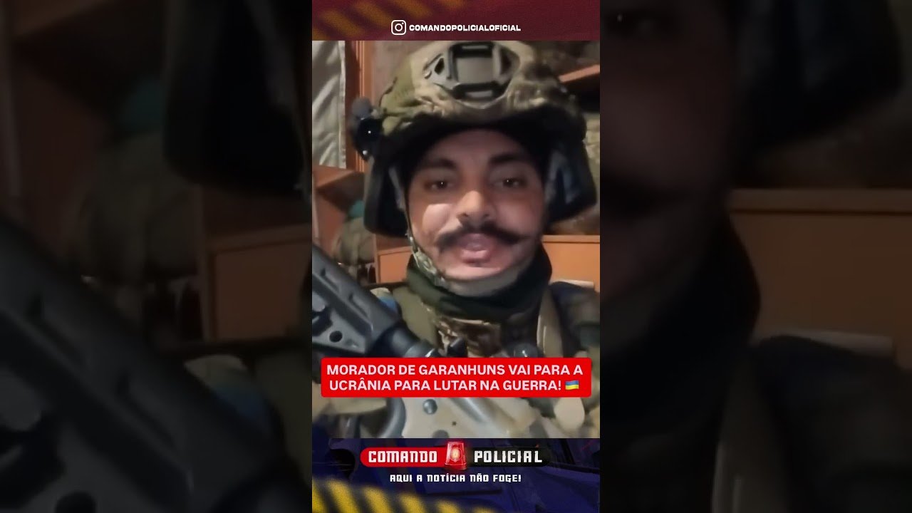 Pernambucano foi para Ucrânia, lutar na guerra contra a Rússia! Você teria essa coragem?