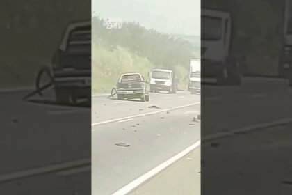 HOMEM QUE FILMAVA INÍCIO DE INCÊNDIO FLAGROU ACIDENTE EM RODOVIA DE LIMEIRA