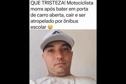 Um motociclista de 32 anos morreu após ser atropelado por um ônibus escolar em São Paulo.