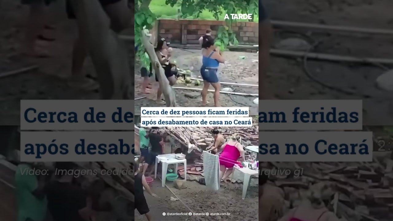Cerca de dez pessoas ficam feridas após desabamento de casa no Ceará