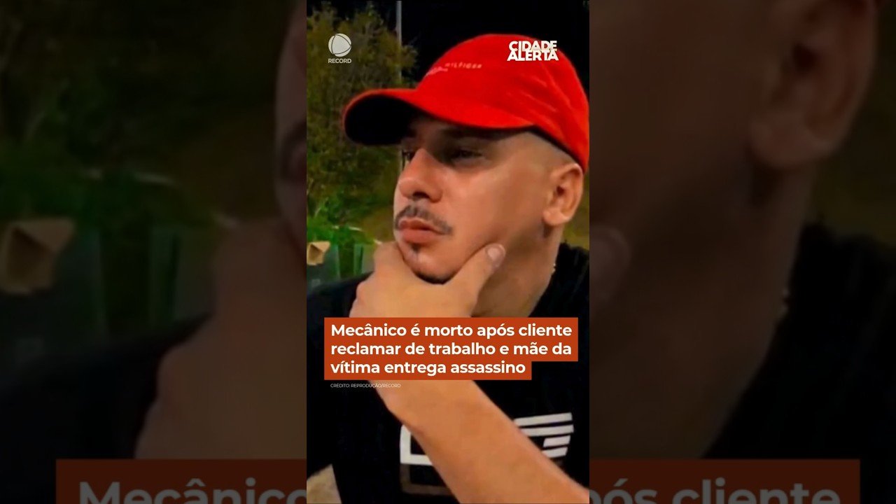 Mecânico é morto após cliente reclamar de trabalho e mãe da vítima entrega assassino