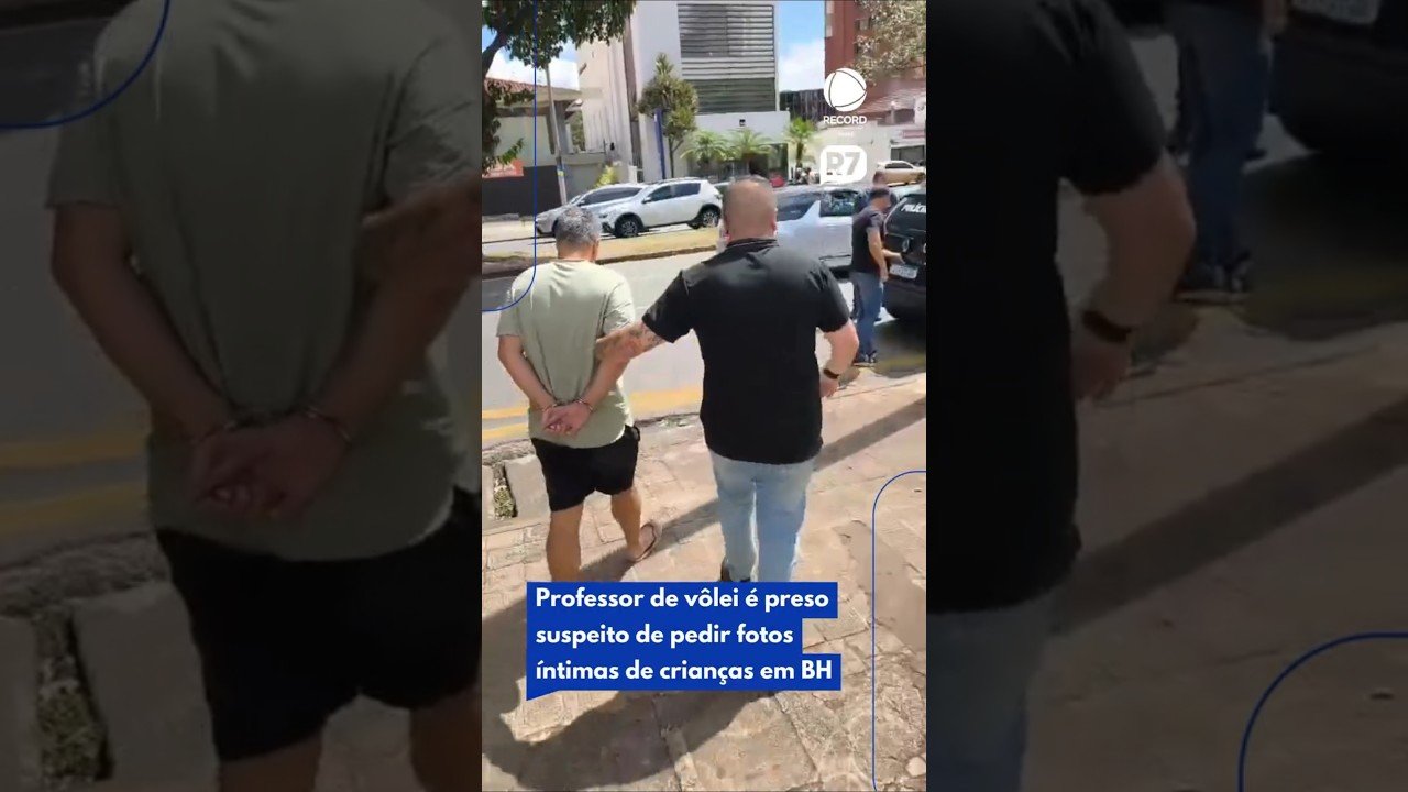 Professor de vôlei é preso suspeito de pedir fotos íntimas de crianças em BH