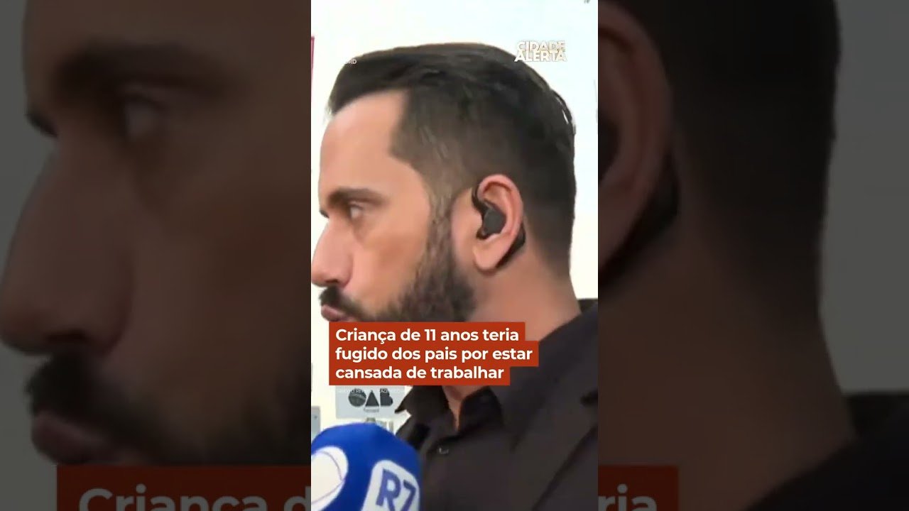 Criança de 11 anos teria fugido dos pais por estar cansada de trabalhar