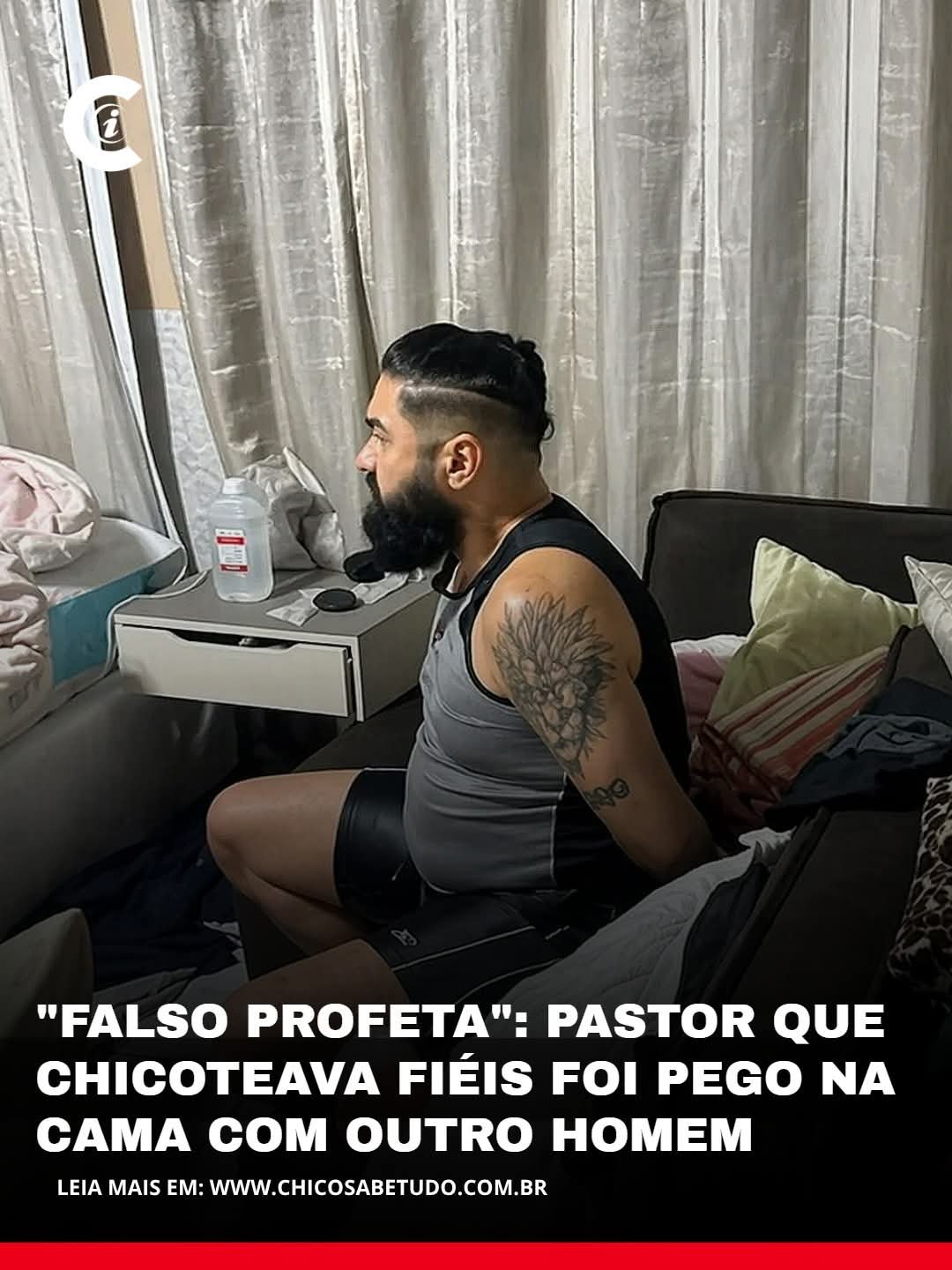 FALSO PROFETA”: PASTOR QUE CHICOTEAVA FIÉIS FOI PEGO NA CAMA COM OUTRO HOMEM
