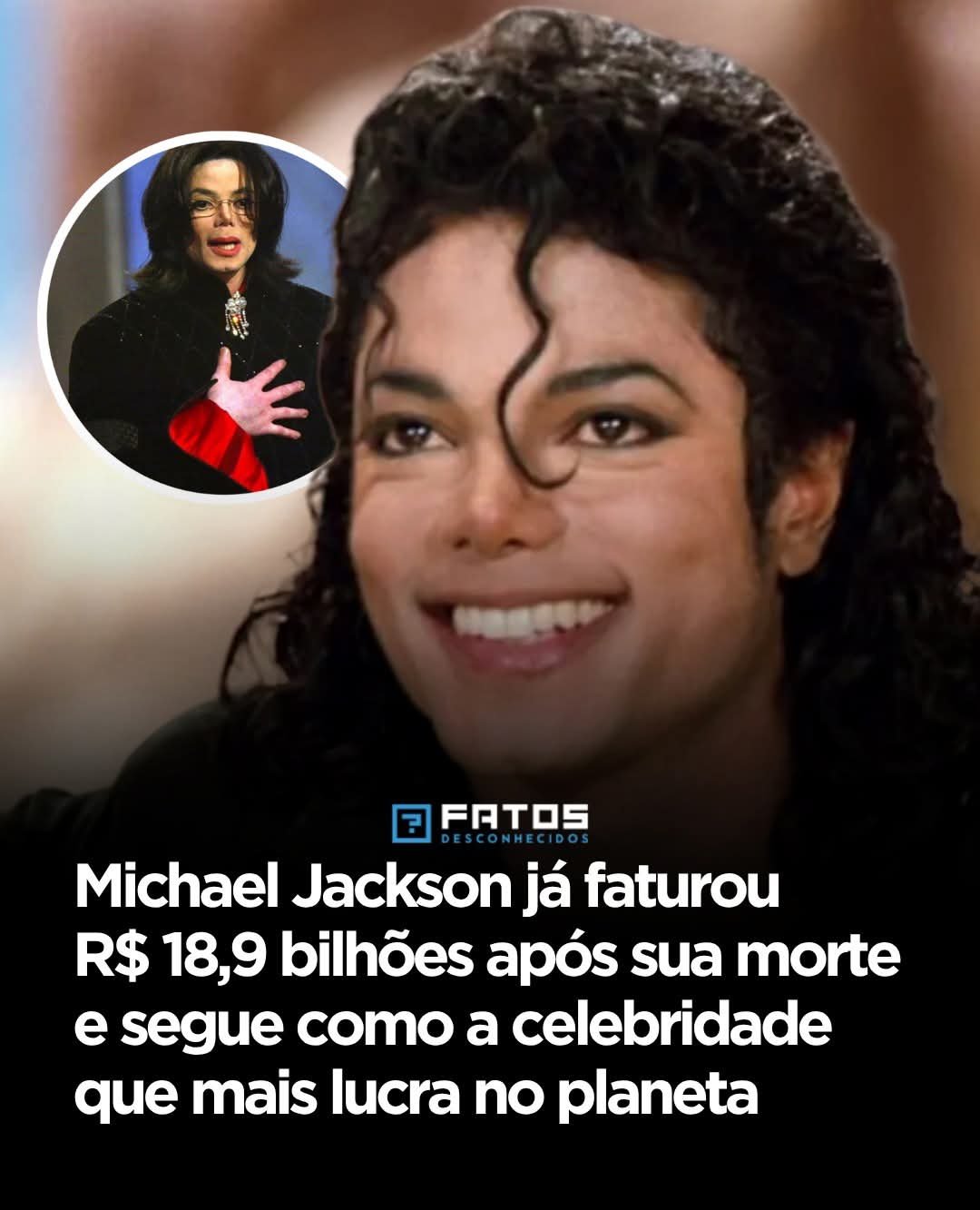 Michael Jackson já faturou R$ 18,9 bilhões após sua morte e segue como a celebridade que mais lucra no planeta