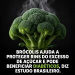 BRÓCOLIS AJUDA A PROTEGER RINS DO EXCESSO DE AÇÚCAR E PODE BENEFICIÁR DIABÉTICOS, DIZ ESTUDO BRASILEIRO.