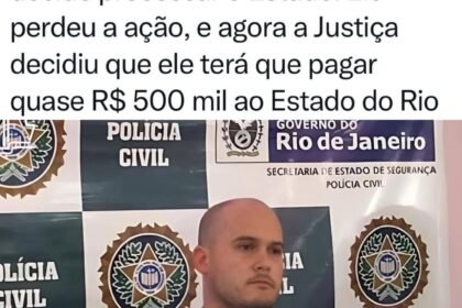 Homem preso injustamente no Rio durante 7 meses consegue provar sua inocência com exame de DNA e decide processar o Estado. Ele perdeu a ação, e agora a Justiça decidiu que ele terá que pagar quase R$ 500 mil ao Estado do Rio Homem preso injustamente no Rio durante 7 meses consegue provar sua inocência com exame de DNA e decide processar o Estado. Ele perdeu a ação, e agora a Justiça decidiu que ele terá que pagar quase R$ 500 mil ao Estado do Rio