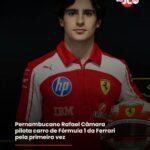 Pernambucano Rafael Câmara pilota carro de Fórmula 1 da Ferrari pela primeira vez