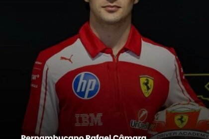 Pernambucano Rafael Câmara pilota carro de Fórmula 1 da Ferrari pela primeira vez