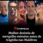 Mulher desistiu de mergulho minutos antes de tragédia nas Maldivas