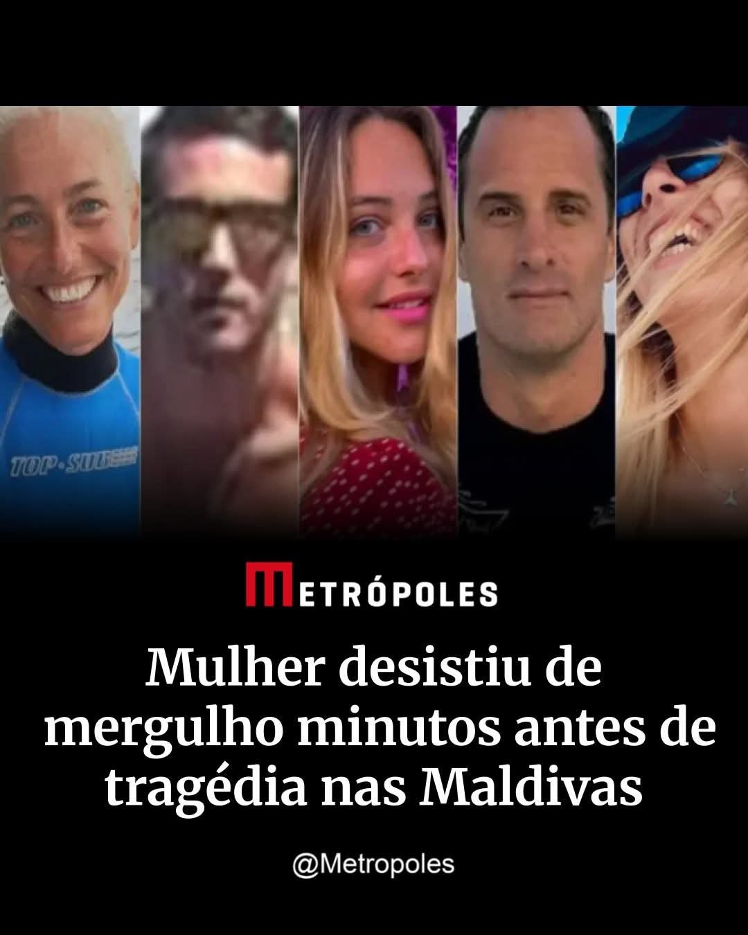 Mulher desistiu de mergulho minutos antes de tragédia nas Maldivas