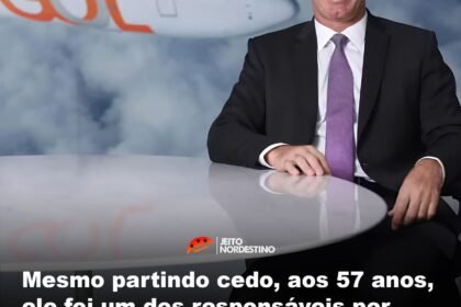 Mesmo partindo cedo, aos 57 anos, ele foi um dos responsáveis por transformar a aviação comercial no Brasil, com o modelo de baixo custo, fundando a Gol Linhas Aéreas