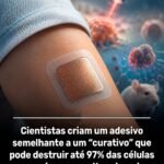 Cientistas criam um adesivo semelhante a um “curativo” que pode destruir até 97% das células cancerígenas e evitar cirurgias