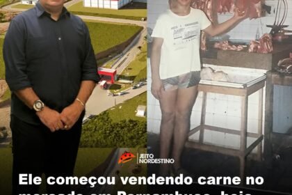 Ele começou vendendo carne no mercado em Pernambuco, hoje possui uma das maiores unidades de frigoríficos do Brasil Ele começou vendendo carne no mercado em Pernambuco, hoje possui uma das maiores unidades de frigoríficos do Brasil