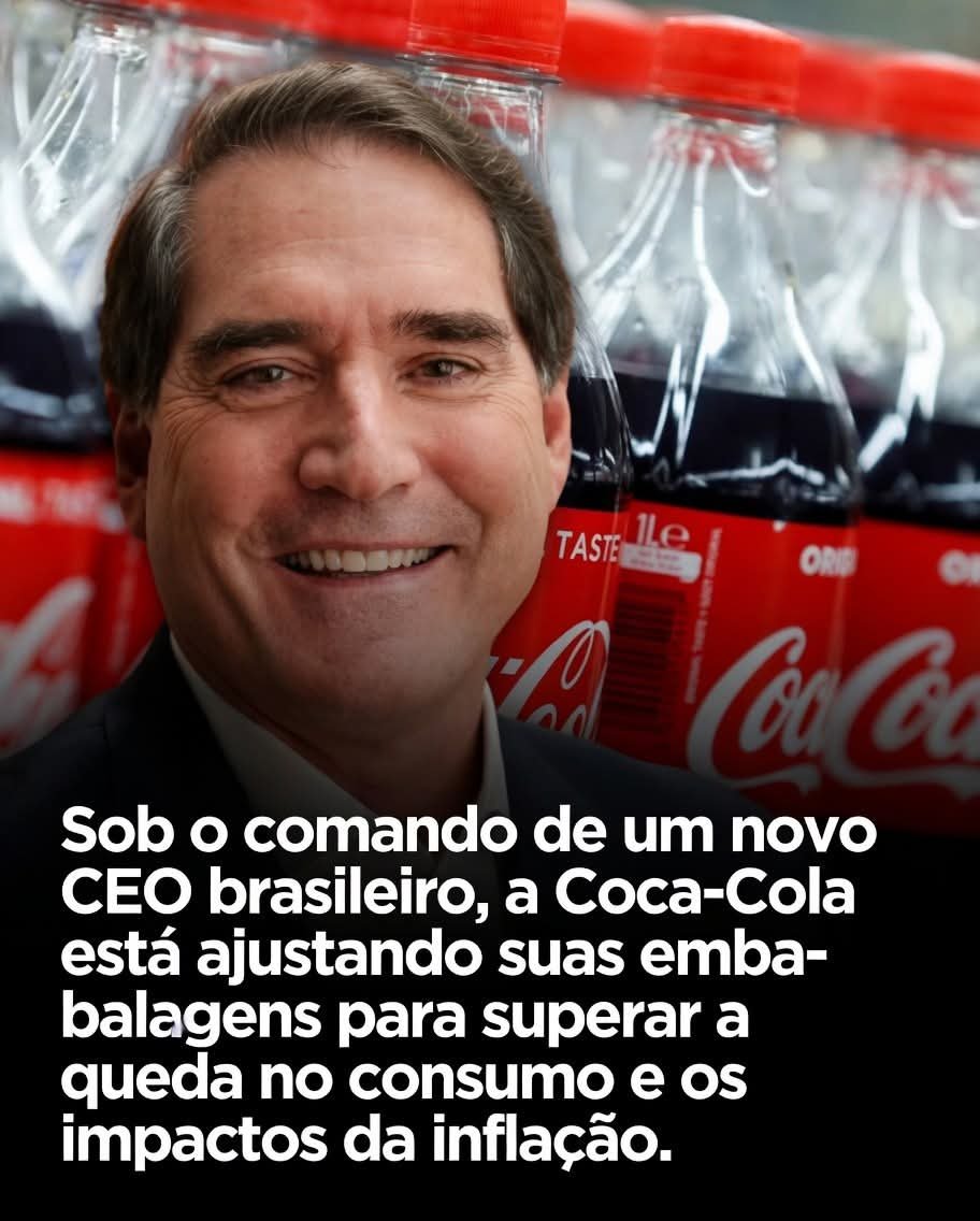 Sob o comando de um novo CEO brasileiro, a Coca-Cola está ajustando suas emba- balagens para superar a queda no consumo e os impactos da inflação.