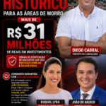 DIEGO CABRAL GARANTE INVESTIMENTO HISTÓRICO PARA AS ÁREAS DE MORRO DE CAMARAGIBE !