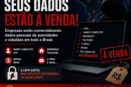 Dados pessoais de brasileiros continuam sendoexpostos e comercializados ilegalmente na internet. CPFs, nomes completos, endereços e telefones circulam livremente em sites, aplicativos e grupos digitais, atingindo cidadãos comuns e até autoridades públicas.A prática pode configurar crime e expõe a fragilidade da proteção de dados no Brasil.
