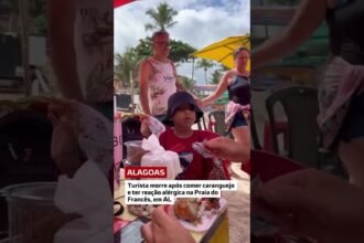 Turista morre após comer caranguejo e ter reação alérgica na Praia do Francês, em AL