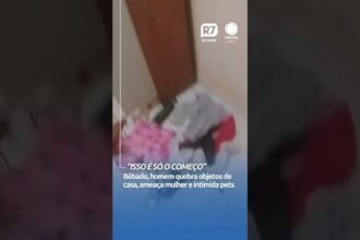 Marido chega em casa bêbado quebra tudo e ainda ameaça a esposa no Distrito Federal!